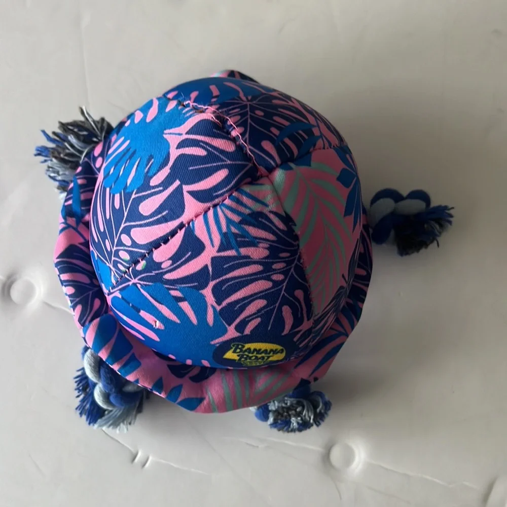 Banana Boat Blue and Pink Rope Leg Jelly Fish Dog Toy